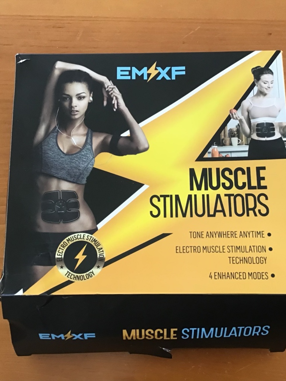 Black Muscle Stimulator Pad - Toning Device